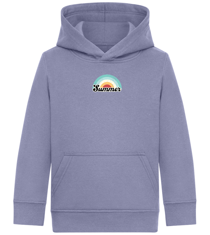 Summer Rainbow Design - Comfort Kids Hoodie_BLUE_front