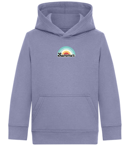 Summer Rainbow Design - Comfort Kids Hoodie_BLUE_front