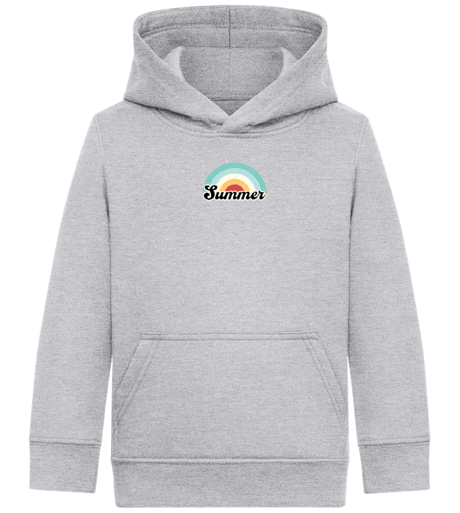 Summer Rainbow Design - Comfort Kids Hoodie_ORION GREY II_front