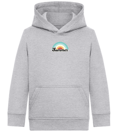 Summer Rainbow Design - Comfort Kids Hoodie_ORION GREY II_front