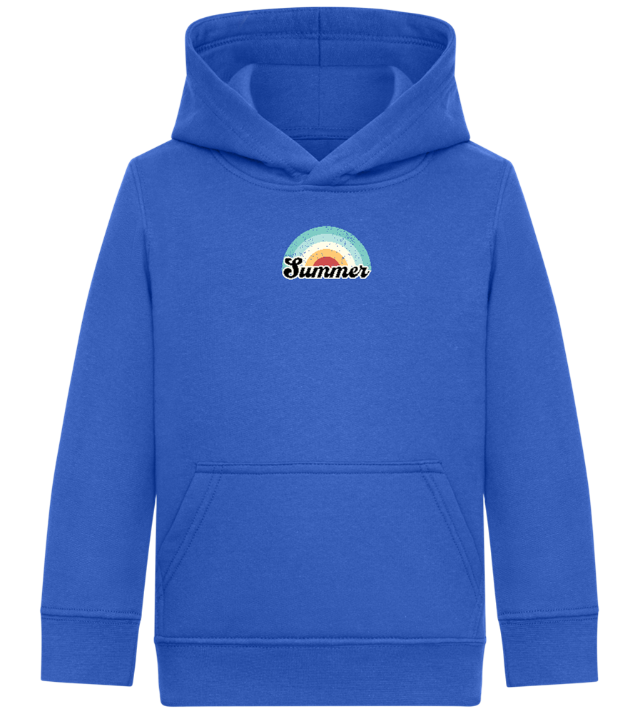 Summer Rainbow Design - Comfort Kids Hoodie_ROYAL_front