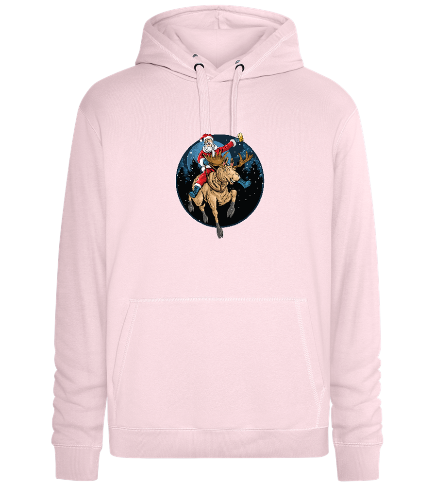 Santa Joyride Design - Premium unisex hoodie_LIGHT PEACH ROSE_front