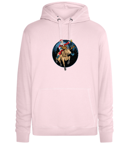 Santa Joyride Design - Premium unisex hoodie_LIGHT PEACH ROSE_front