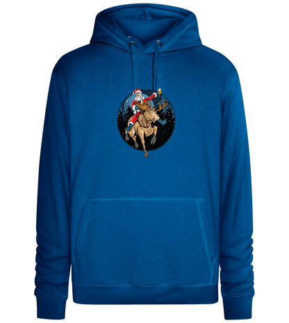 Santa Joyride Design - Premium unisex hoodie_ROYAL_front