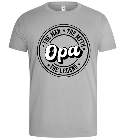 Opa Symbool Design - Basic men's t-shirt_PURE GRAY_front