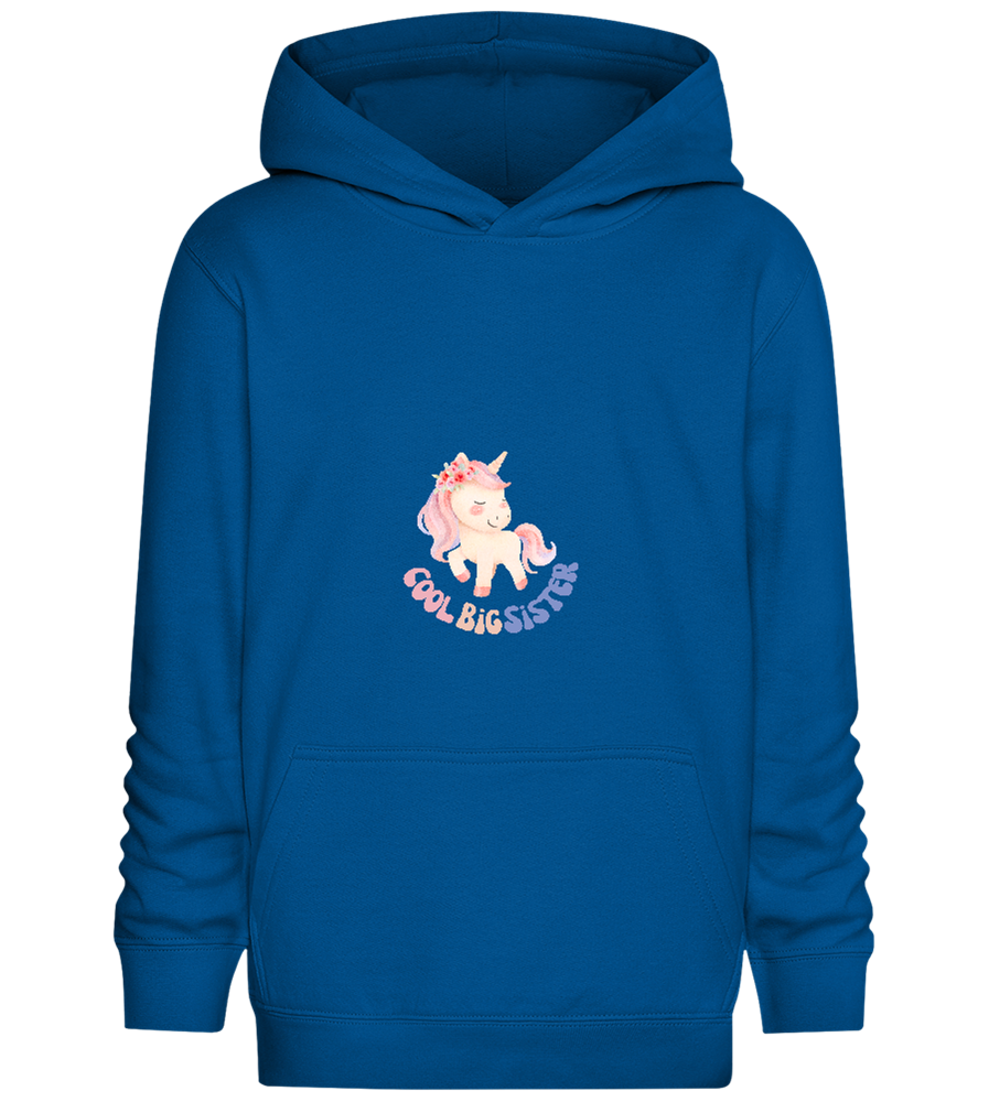 Cool Big Sister Unicorn Pastel Design - Comfort Kids Hoodie_ROYAL_front