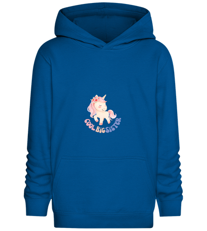 Cool Big Sister Unicorn Pastel Design - Comfort Kids Hoodie_ROYAL_front