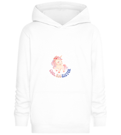 Cool Big Sister Unicorn Pastel Design - Comfort Kids Hoodie_WHITE_front