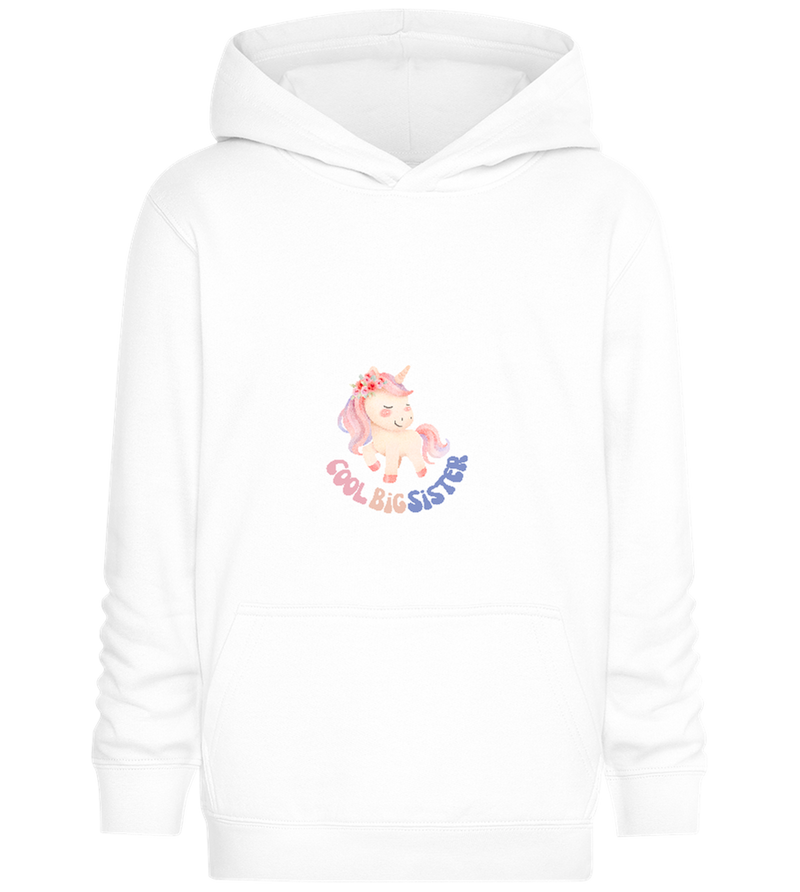 Cool Big Sister Unicorn Pastel Design - Comfort Kids Hoodie_WHITE_front