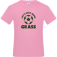 Let's Kick Some Grass Design - Basic kids t-shirt_PINK ORCHID_front