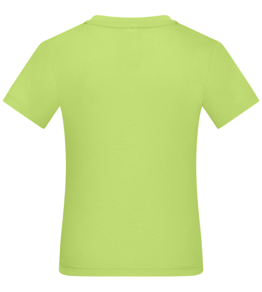 Let's Kick Some Grass Design - Basic kids t-shirt_GREEN APPLE_back