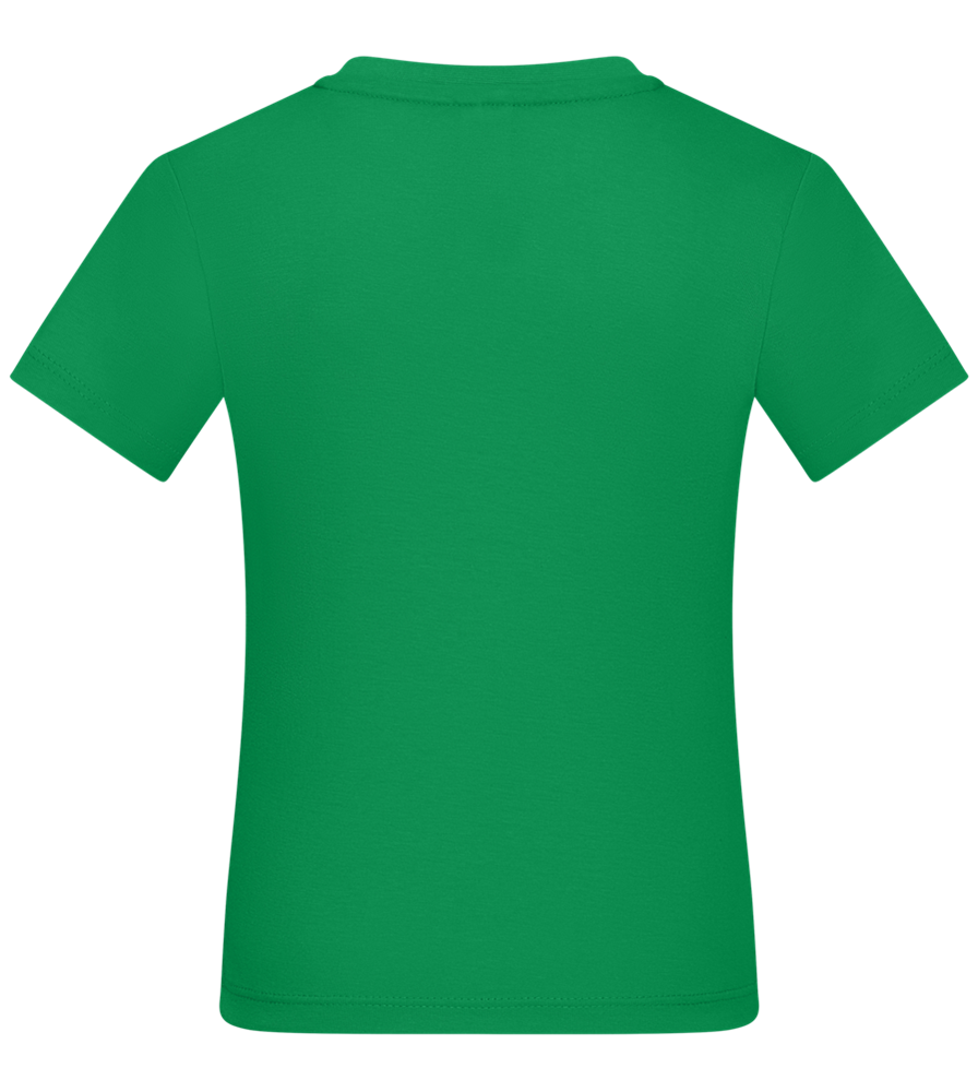 Let's Kick Some Grass Design - Basic kids t-shirt_MEADOW GREEN_back