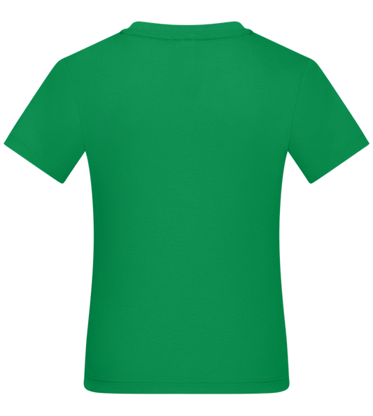 Let's Kick Some Grass Design - Basic kids t-shirt_MEADOW GREEN_back