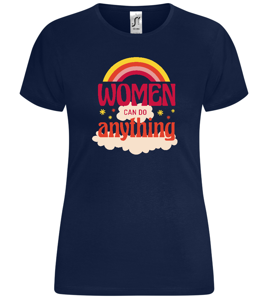 Women Can Do Anything Design - Comfort women's t-shirt_MARINE_front