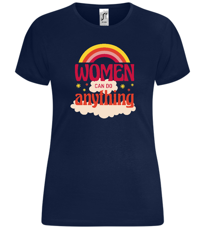 Women Can Do Anything Design - Comfort women's t-shirt_MARINE_front