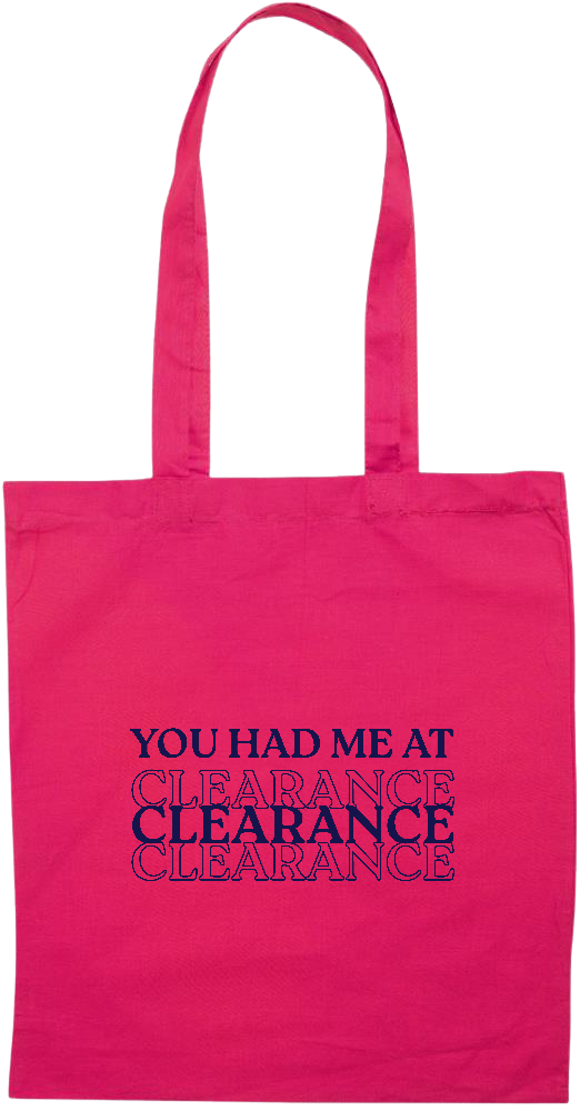 Clearance Design - Essential colored event tote bag_FUCHSIA_front