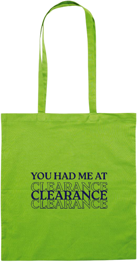 Clearance Design - Essential colored event tote bag_LIME_front