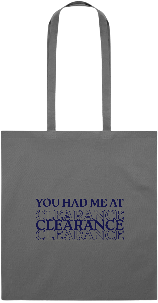 Clearance Design - Essential colored event tote bag_STONE GREY_front