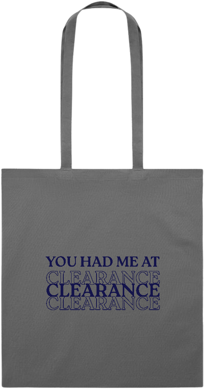 Clearance Design - Essential colored event tote bag_STONE GREY_front