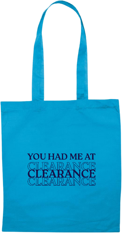 Clearance Design - Essential colored event tote bag_TURQUOISE_front