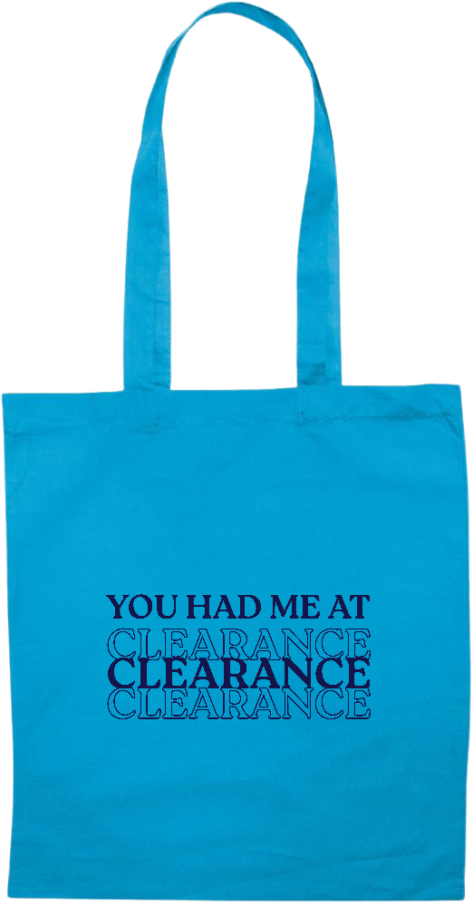 Clearance Design - Essential colored event tote bag_TURQUOISE_front