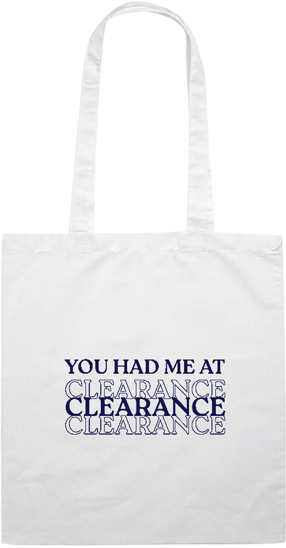 Clearance Design - Essential colored event tote bag_WHITE_front