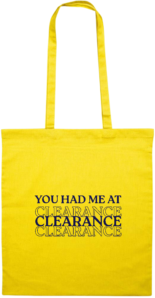 Clearance Design - Essential colored event tote bag_YELLOW_front