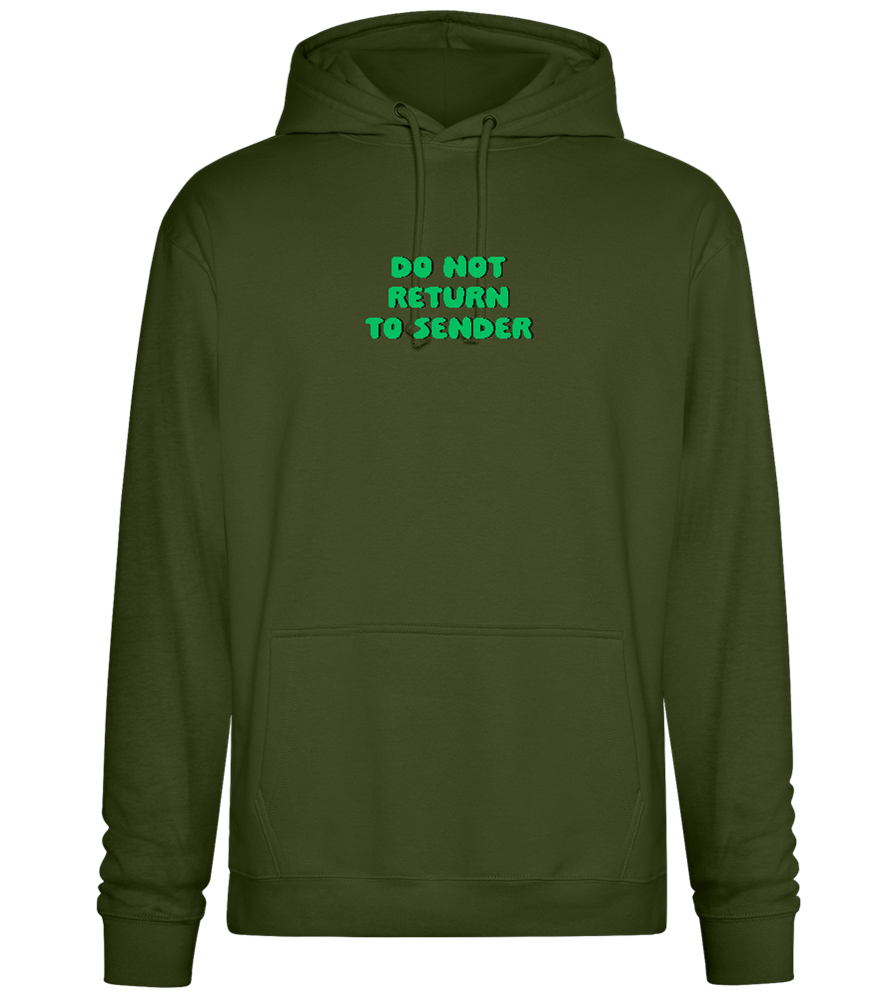 Do Not Return to Sender Design - Premium Essential Unisex Hoodie_ARMY_front