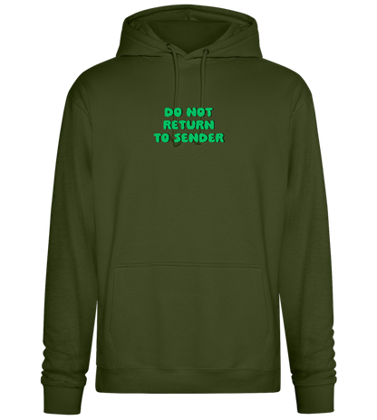 Do Not Return to Sender Design - Premium Essential Unisex Hoodie_ARMY_front