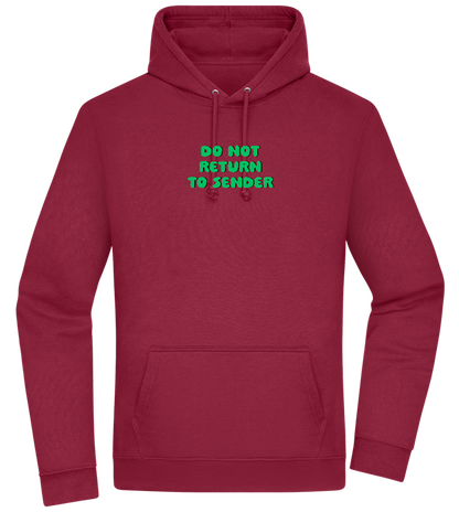 Do Not Return to Sender Design - Premium Essential Unisex Hoodie_BORDEAUX_front