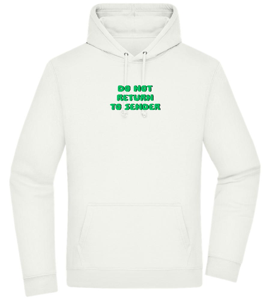 Do Not Return to Sender Design - Premium Essential Unisex Hoodie_CREAMY GREEN_front