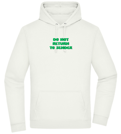 Do Not Return to Sender Design - Premium Essential Unisex Hoodie_CREAMY GREEN_front