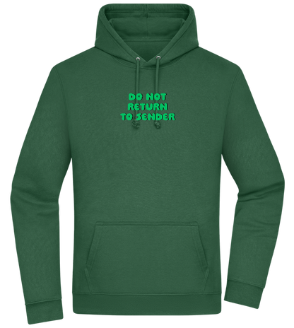 Do Not Return to Sender Design - Premium Essential Unisex Hoodie_GREEN BOTTLE_front