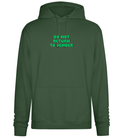 Do Not Return to Sender Design - Premium Essential Unisex Hoodie_GREEN BOTTLE_front