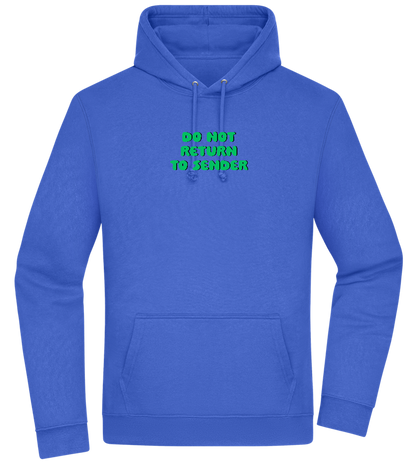 Do Not Return to Sender Design - Premium Essential Unisex Hoodie_ROYAL_front