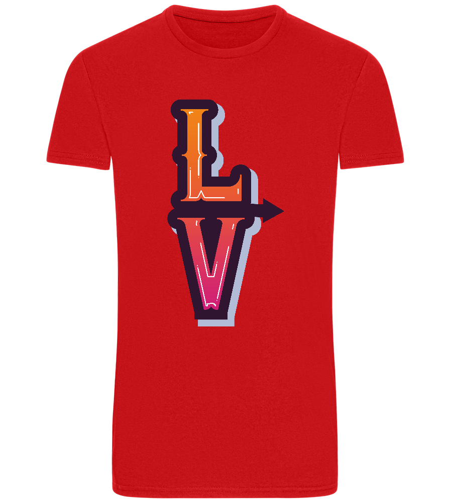 Left Love Design - Basic Unisex T-Shirt_RED_front