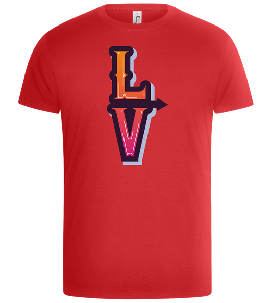 Left Love Design - Basic Unisex T-Shirt_RED_front