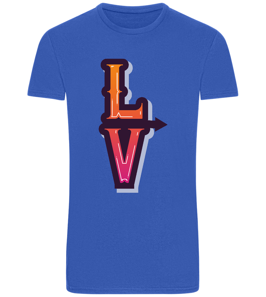 Left Love Design - Basic Unisex T-Shirt_ROYAL_front