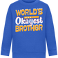 World's Okayest Brother Design - Comfort Kids Sweater_ROYAL_front