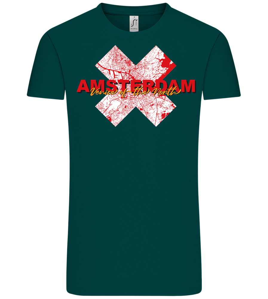 Amsterdam City Map Design - Comfort Unisex T-Shirt_GREEN EMPIRE_front