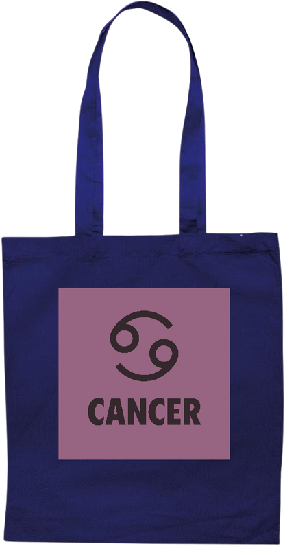 Zodiac Cancer Design - Essential colored event tote bag_BLUE_front