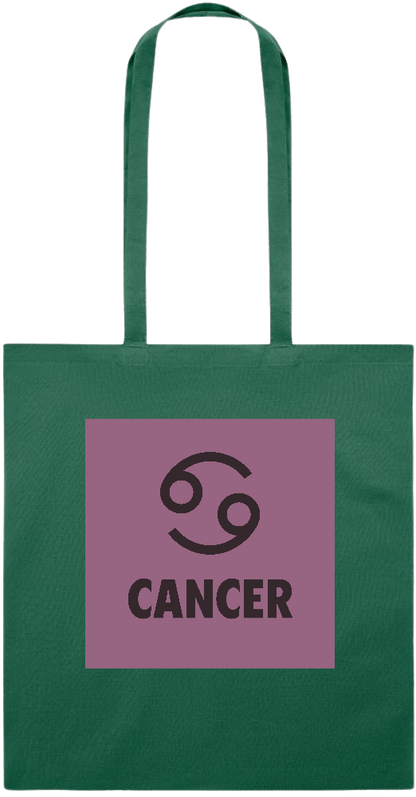 Zodiac Cancer Design - Essential colored event tote bag_DARK GREEN_front