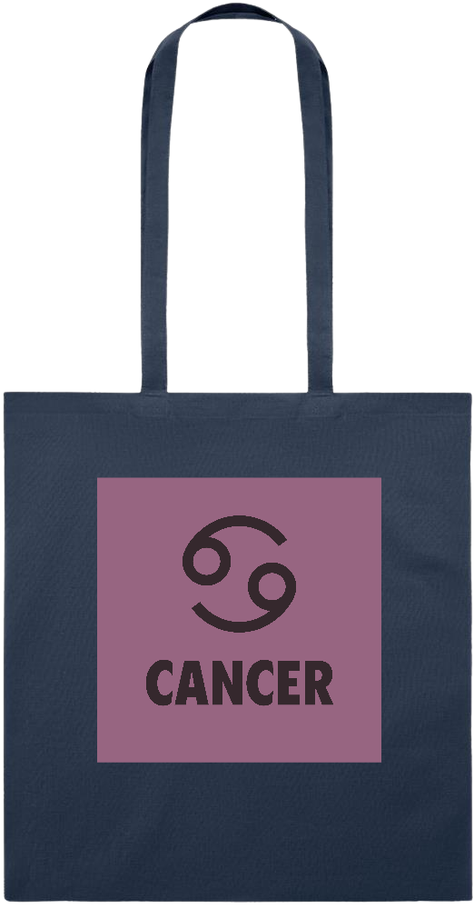 Zodiac Cancer Design - Essential colored event tote bag_FRENCH NAVY_front