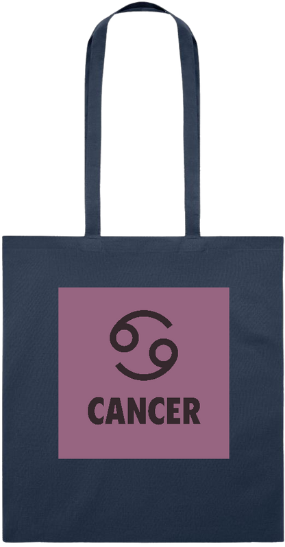 Zodiac Cancer Design - Essential colored event tote bag_FRENCH NAVY_front