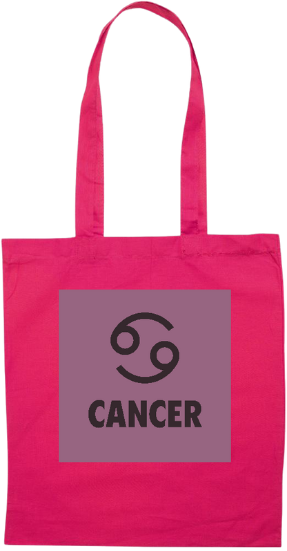 Zodiac Cancer Design - Essential colored event tote bag_FUCHSIA_front