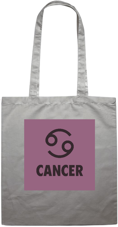 Zodiac Cancer Design - Essential colored event tote bag_GREY_front