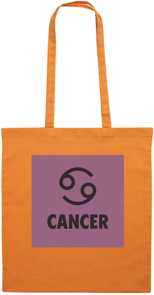 Zodiac Cancer Design - Essential colored event tote bag_ORANGE_front