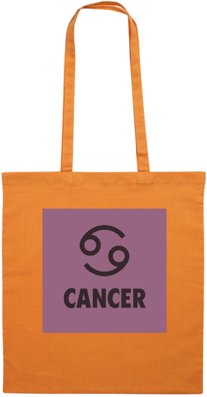 Zodiac Cancer Design - Essential colored event tote bag_ORANGE_front