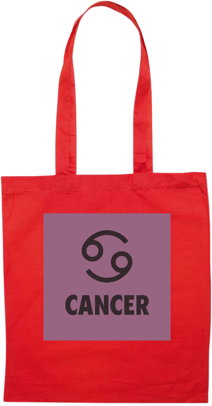 Zodiac Cancer Design - Essential colored event tote bag_RED_front