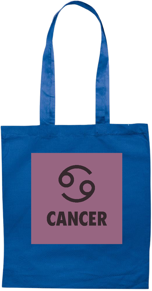 Zodiac Cancer Design - Essential colored event tote bag_ROYAL BLUE_front